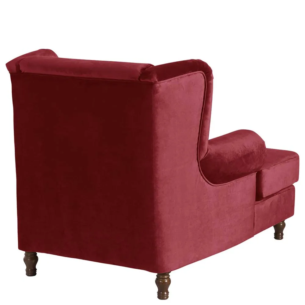 Wohnen Sessel<Big Sessel in Rot Samtvelours - Simple
