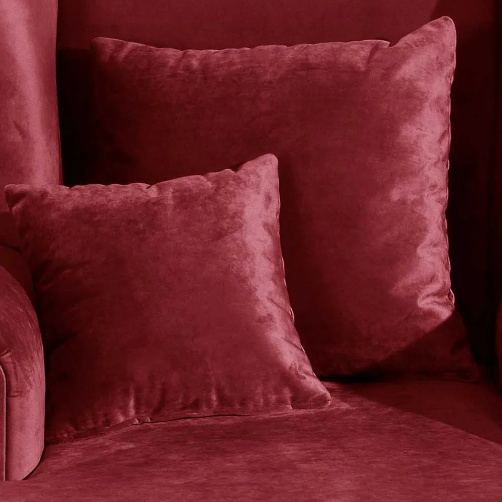 Wohnen Sessel<Big Sessel in Rot Samtvelours - Simple