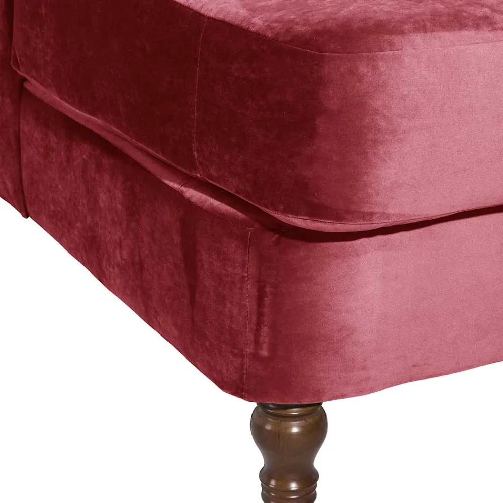 Wohnen Sessel<Big Sessel in Rot Samtvelours - Simple