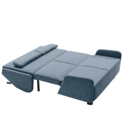 Wohnen Betten|Sofas<Blaue Bettcouch mit Rücken Klappmechanik - Arenz