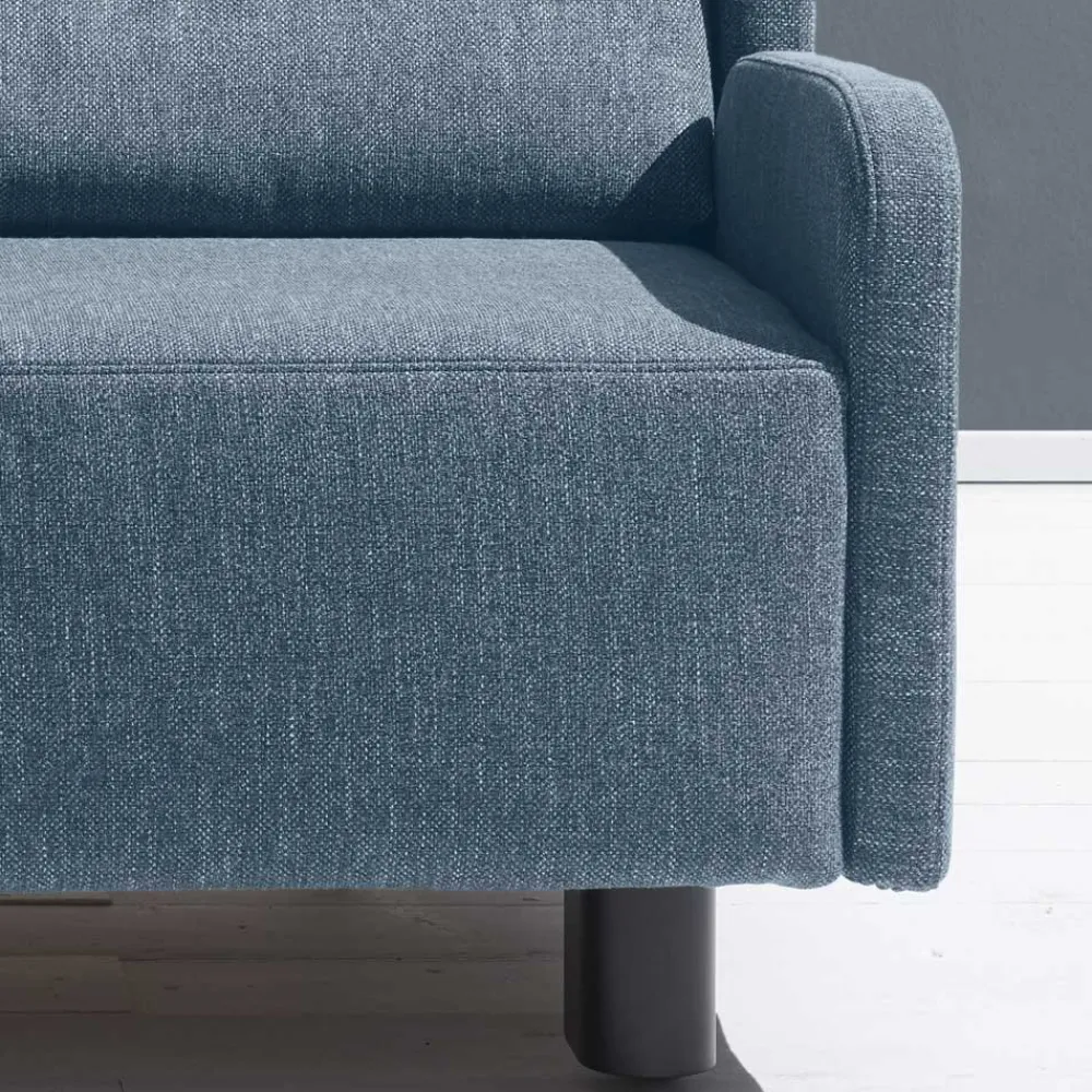 Wohnen Betten|Sofas<Blaue Bettcouch mit Rücken Klappmechanik - Arenz