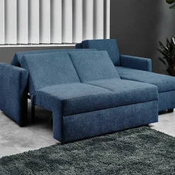 Wohnen Betten|Sofas<Blaue Funktionsecke mit Bettkasten - Buleta
