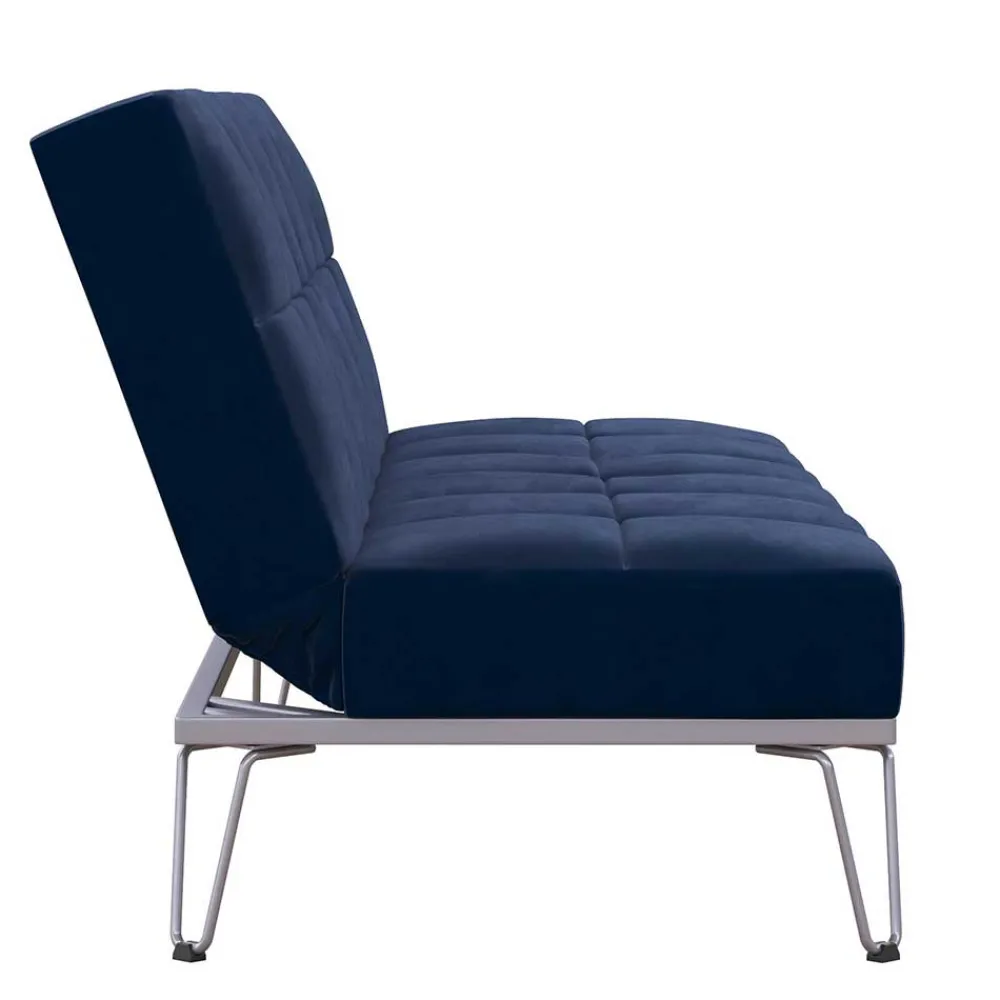 Wohnen Sofas<Blaue Schlafcouch mit Samt Bezug - Otrando