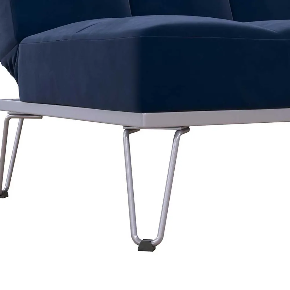 Wohnen Sofas<Blaue Schlafcouch mit Samt Bezug - Otrando