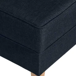 Wohnen Sessel<Blauer Ohrensessel mit Buche Beinen - Mag