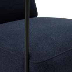 Wohnen Sessel<Blauer Polstersessel mit Metall Armlehnen - Yanicol