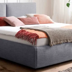 Wohnen Betten<Blaues Polsterbett komplett mit Matratzen TTF - Sunset