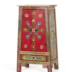 Wohnen Highboards<Boho Kommode mit Blumen Dekor im Folklore Style - Gionala