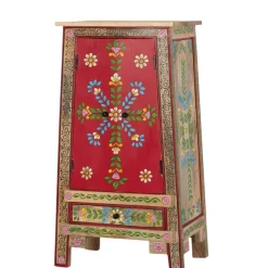 Wohnen Highboards<Boho Kommode mit Blumen Dekor im Folklore Style - Gionala
