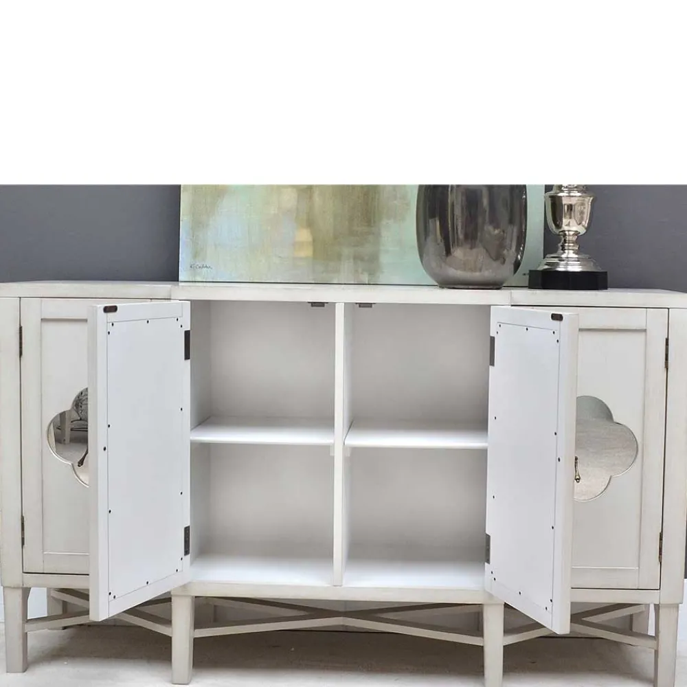 Wohnen Sideboards<Boho Türen-Kommode in Antikweiß - Anice