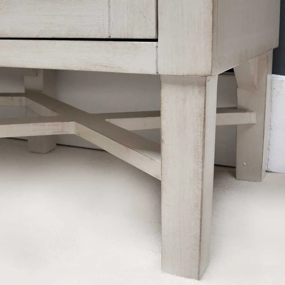 Wohnen Sideboards<Boho Türen-Kommode in Antikweiß - Anice