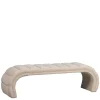 Wohnen Sitzbank<Boucle Design Bank in Beigegrau - Porian