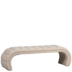 Wohnen Sitzbank<Boucle Design Bank in Beigegrau - Porian