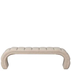 Wohnen Sitzbank<Boucle Design Bank in Beigegrau - Porian