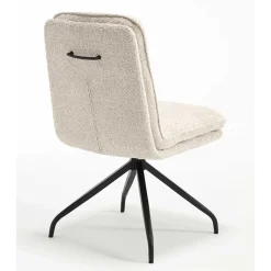 Wohnen Stühle<Boucle Drehstuhl in Creme - Rocono