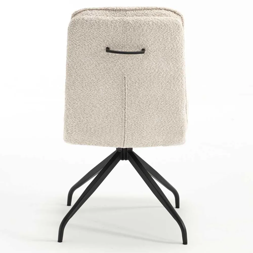 Wohnen Stühle<Boucle Drehstuhl in Creme - Rocono