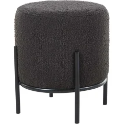 Wohnen Hocker<Boucle Polsterhocker in Anthrazit - Pizaras