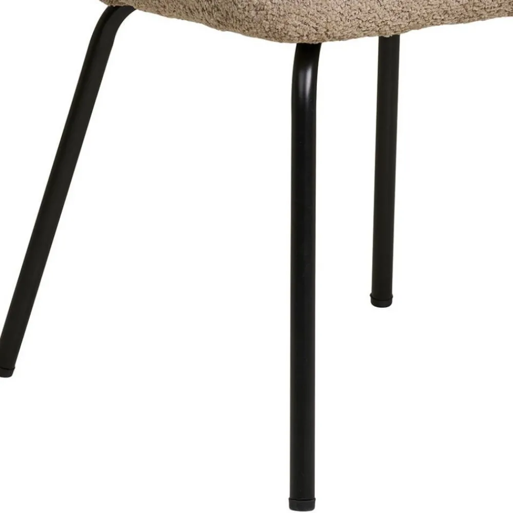 Wohnen Stühle<Boucle Polsterstühle in Beige - Runicava (2er Set)