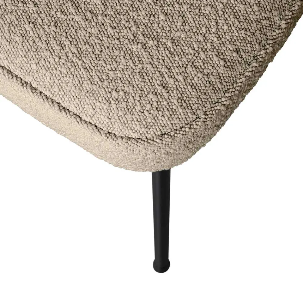 Wohnen Stühle<Boucle Polsterstühle in Beige - Laderla (2er Set)