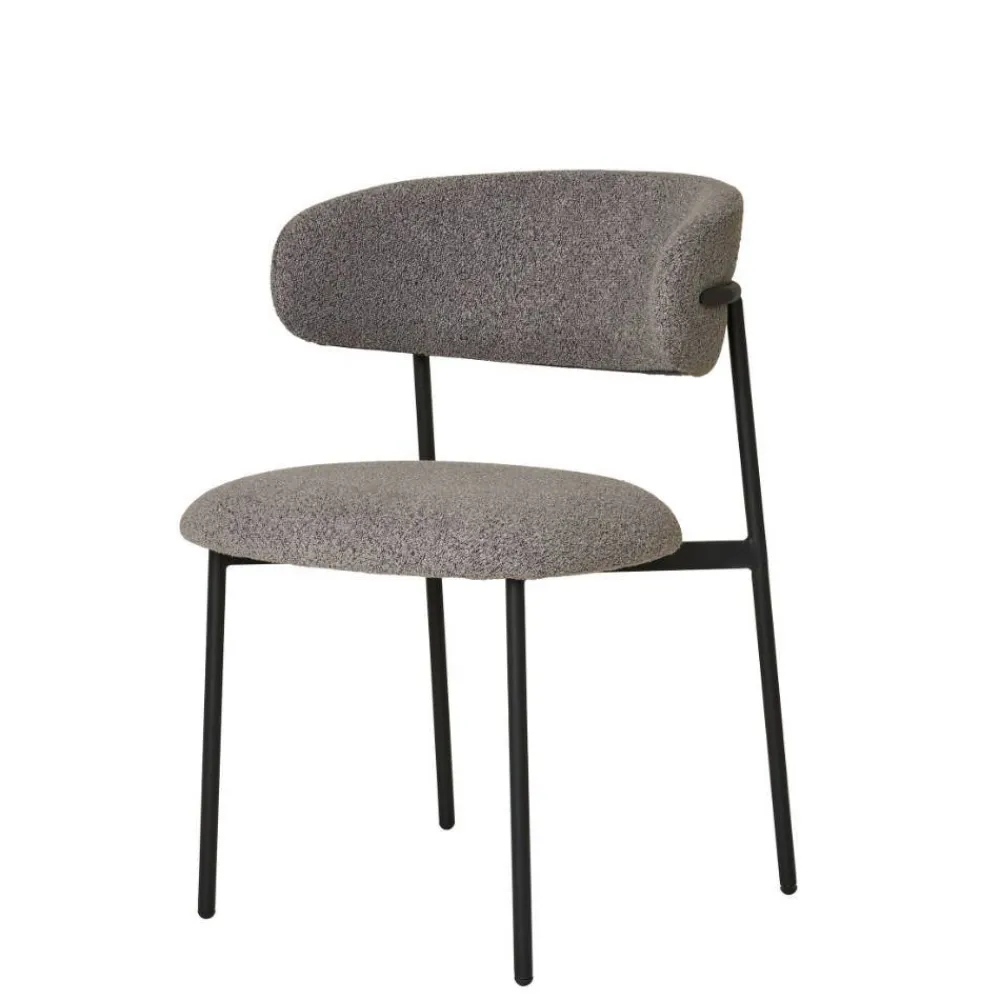 Wohnen Stühle<Boucle Polsterstuhl im Skandi Design - Tornado (2er Set)