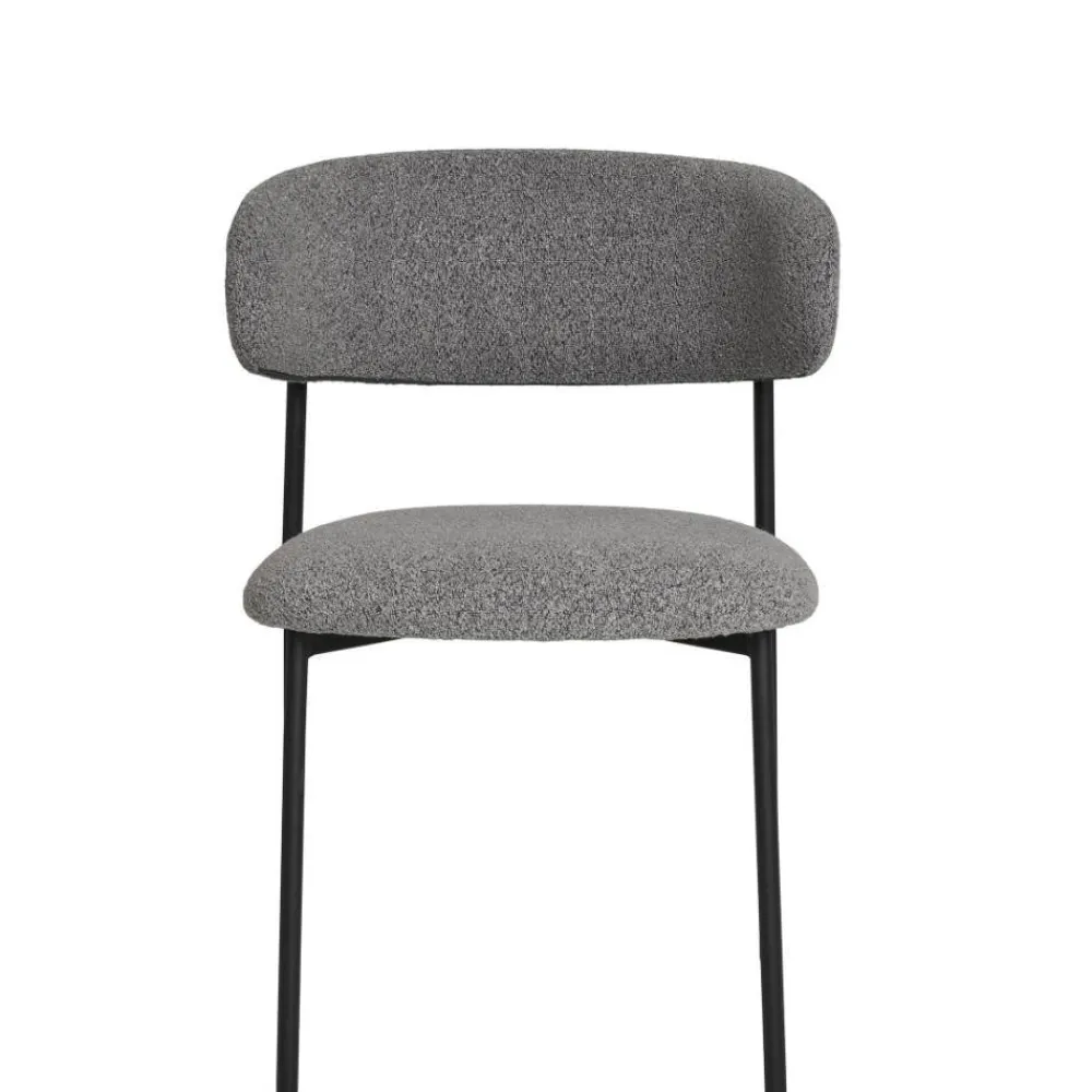 Wohnen Stühle<Boucle Polsterstuhl im Skandi Design - Tornado (2er Set)