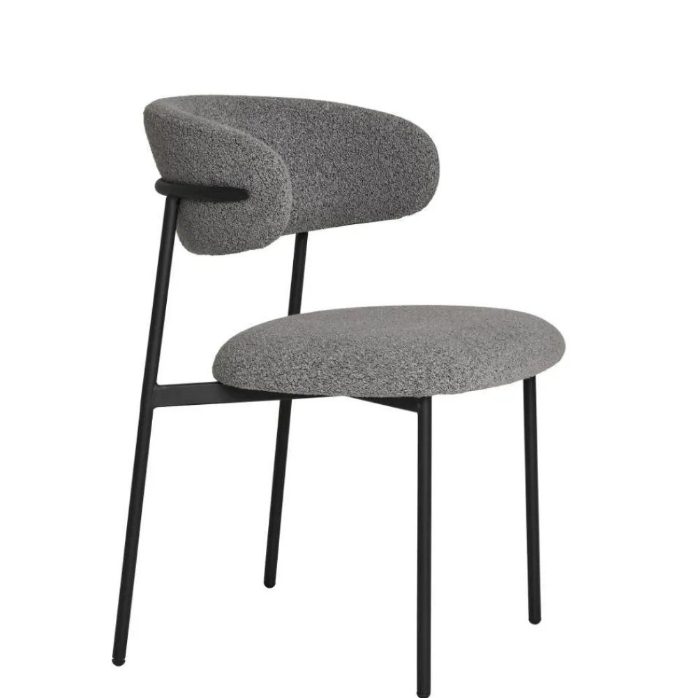Wohnen Stühle<Boucle Polsterstuhl im Skandi Design - Tornado (2er Set)
