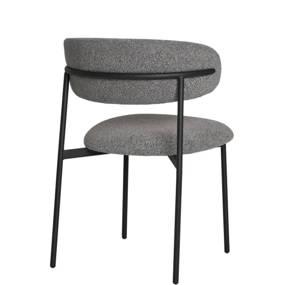 Wohnen Stühle<Boucle Polsterstuhl im Skandi Design - Tornado (2er Set)