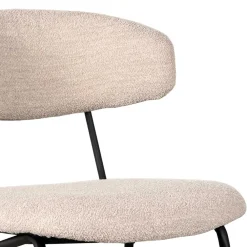 Wohnen Stühle<Boucle Polsterstuhl in Beigegrau - Flair (2er Set)