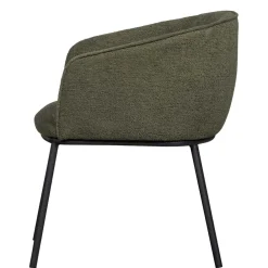 Wohnen Stühle<Boucle Tischsessel in Dunkelgrün - Norian