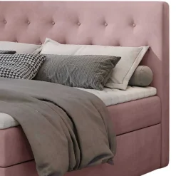 Wohnen Betten<Boxbett in Altrosa - matter Samt - Fernand
