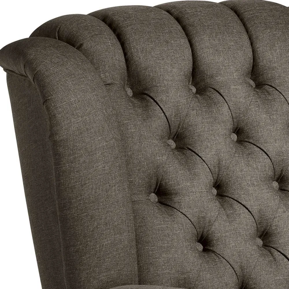 Wohnen Sessel<Brauner Federkernsessel im Chesterfield Look - Palencia