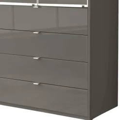 Wohnen Kleiderschränke<Brauner Kombi-Kleiderschrank 100 cm breit - Madita