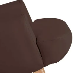 Wohnen Sessel<Brauner Kunstledersessel mit Buche Beinen - Vastonia