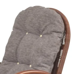 Wohnen Sessel<Brauner Schaukelstuhl aus lackiertem Rattan - Asalion