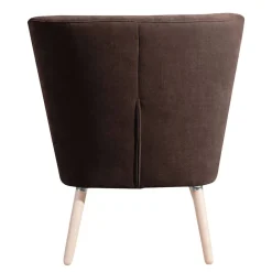 Wohnen Sessel<Brauner Wohnzimmersessel aus Velours - Hippa