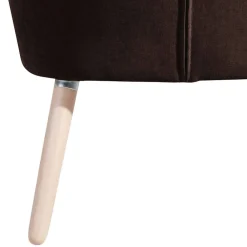 Wohnen Sessel<Brauner Wohnzimmersessel aus Velours - Hippa
