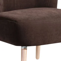 Wohnen Sessel<Brauner Wohnzimmersessel aus Velours - Hippa