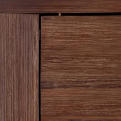 Wohnen Highboards|Kommoden<Braunes Akazie Highboard mit 3 Schiebetüren - Ruffes
