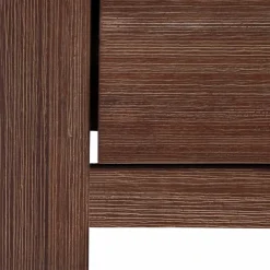 Wohnen Highboards|Kommoden<Braunes Akazie Highboard mit 3 Schiebetüren - Ruffes