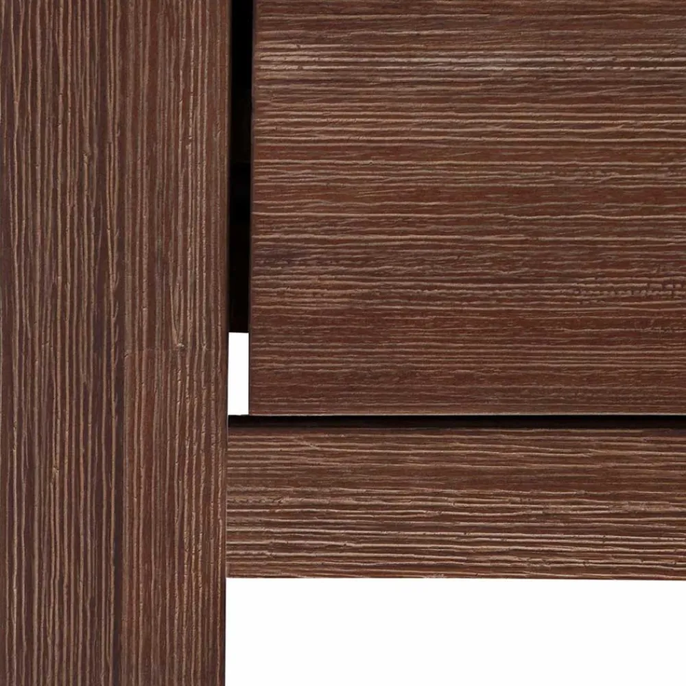 Wohnen Highboards|Kommoden<Braunes Akazie Highboard mit 3 Schiebetüren - Ruffes