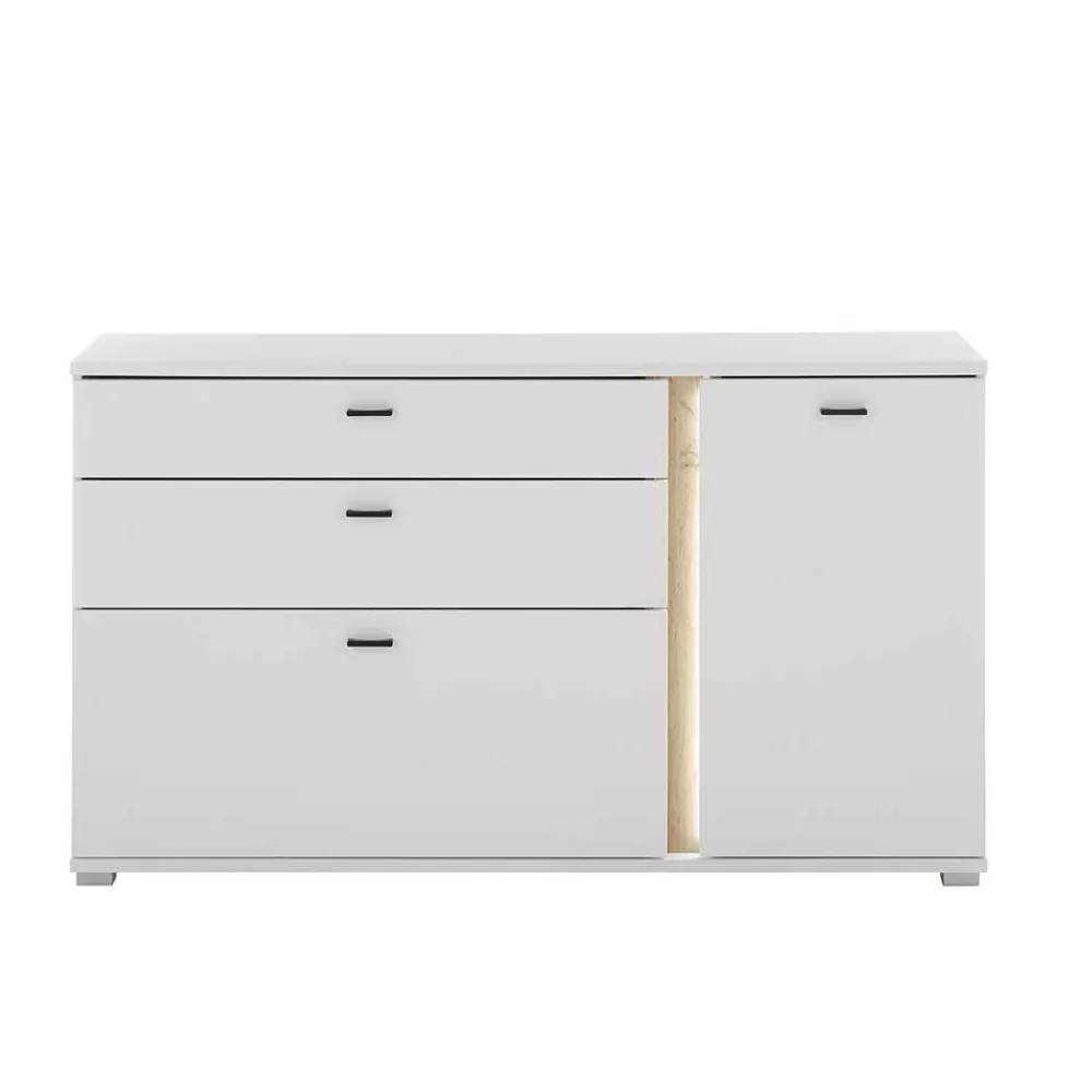 Wohnen Sideboards<Breite Kombi-Kommode mit LED Beleuchtung - Racelyn