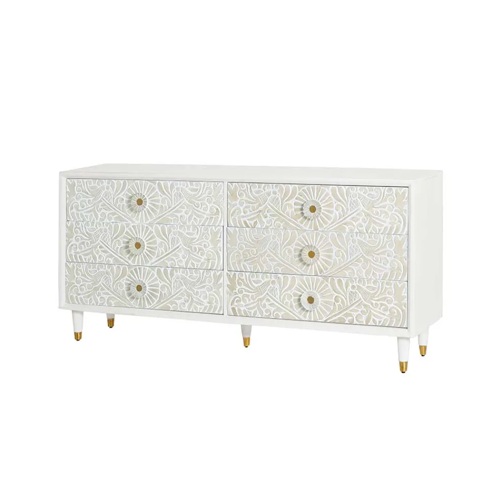 Wohnen Sideboards<Breite Kommode mit sechs Schubladen - Triboot