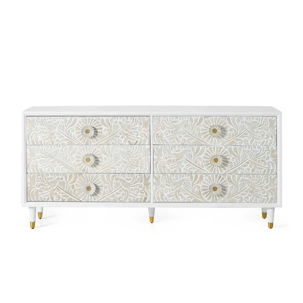 Wohnen Sideboards<Breite Kommode mit sechs Schubladen - Triboot