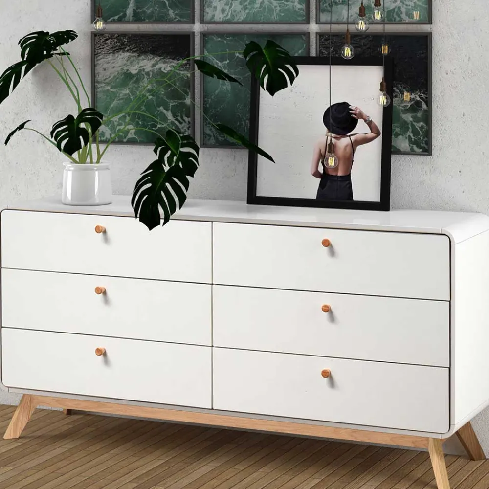 Wohnen Sideboards<Breite Kommode mit sechs Schubladen - Kolreva