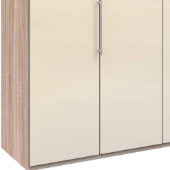 Wohnen Kleiderschränke<Breiter Falttüren-Schrank in Creme - Rativian