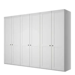 Wohnen Kleiderschränke<Breiter Kleiderschrank in Weiß 6-türig - Flinn