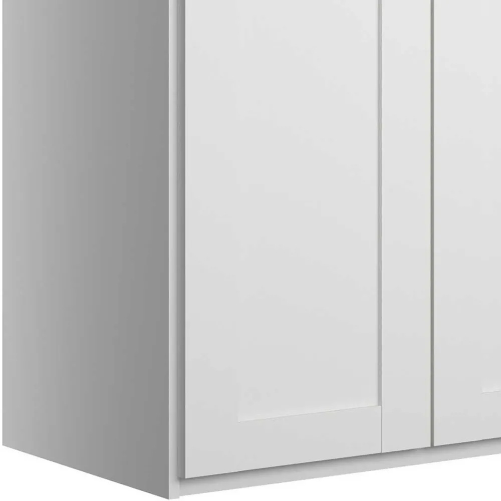 Wohnen Kleiderschränke<Breiter Kleiderschrank in Weiß 6-türig - Flinn