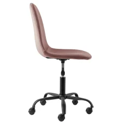 Wohnen Stühle<Büro Schalenstuhl in Rosa Samt - Hypening
