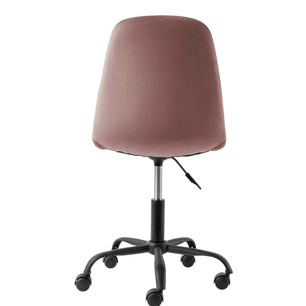 Wohnen Stühle<Büro Schalenstuhl in Rosa Samt - Hypening