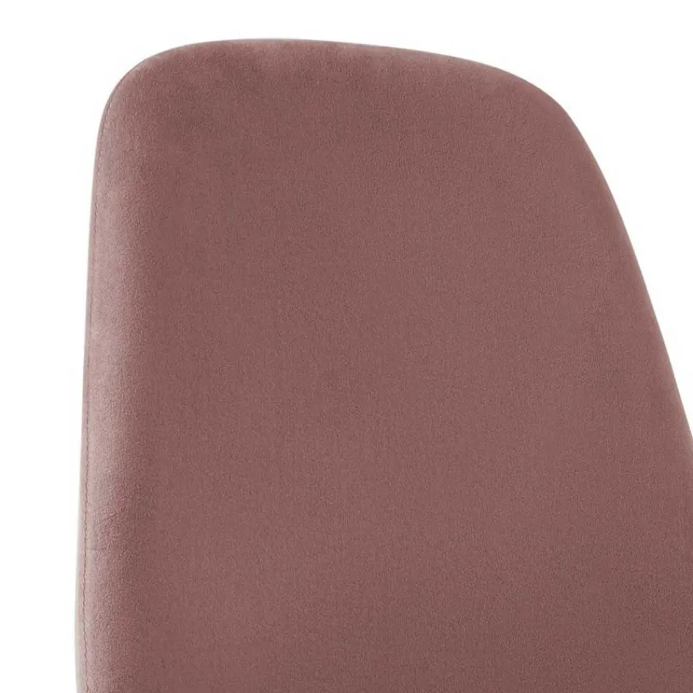 Wohnen Stühle<Büro Schalenstuhl in Rosa Samt - Hypening